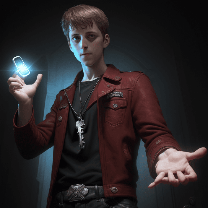 AI generated: The key in Matt's hand was shining.