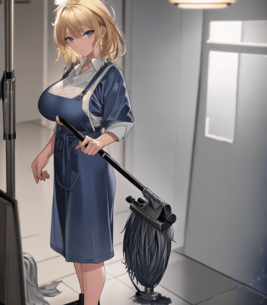 AI generated: (full body), (perfect anime illustration), 1girl, solo, medium hair, blonde hair, natural eyes, stan...