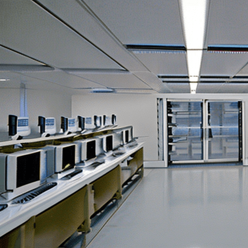 AI generated: White high-tech laboratory