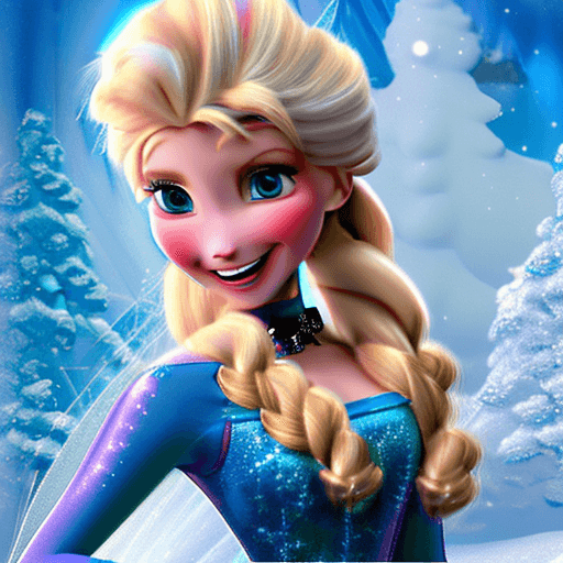 AI generated: Elsa from Disney Live series, (detailed stunning snow environment), cinematic, cover art, full body,...