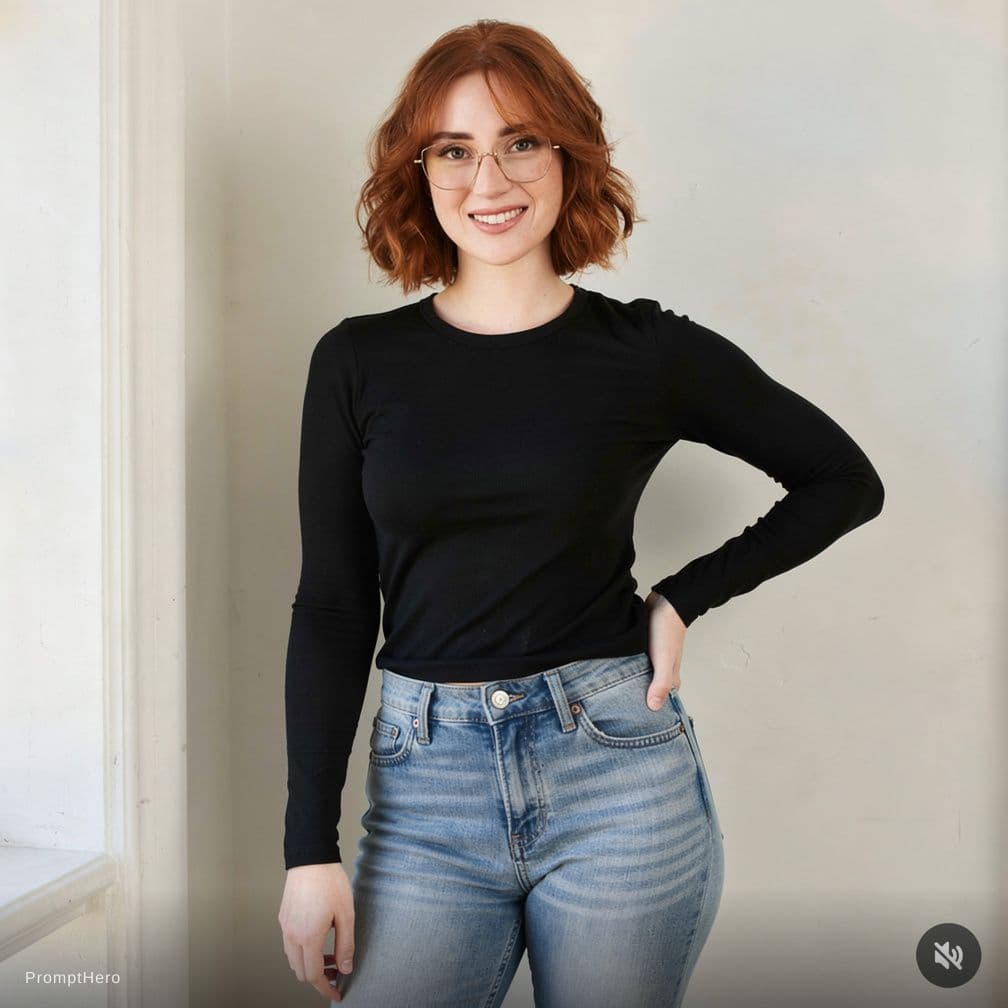 AI generated: Have her do a nude modeling, show whole body. 