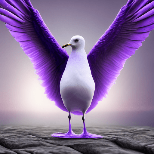AI generated: Hyper realistic ,statue like skin,perfect size body,gull body visible,front and back visvle,purple e...