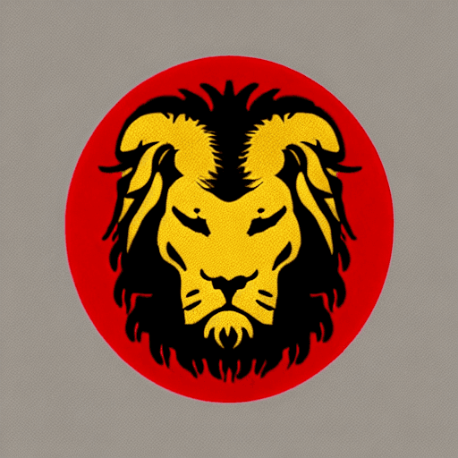 AI generated: Red lion ,4k,HD details