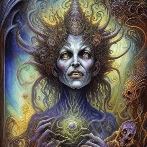 AI generated: The Mother Of All Monsters, concept art, horror, arcane, fantasy art, by Josephine Wall, by Amanda S...