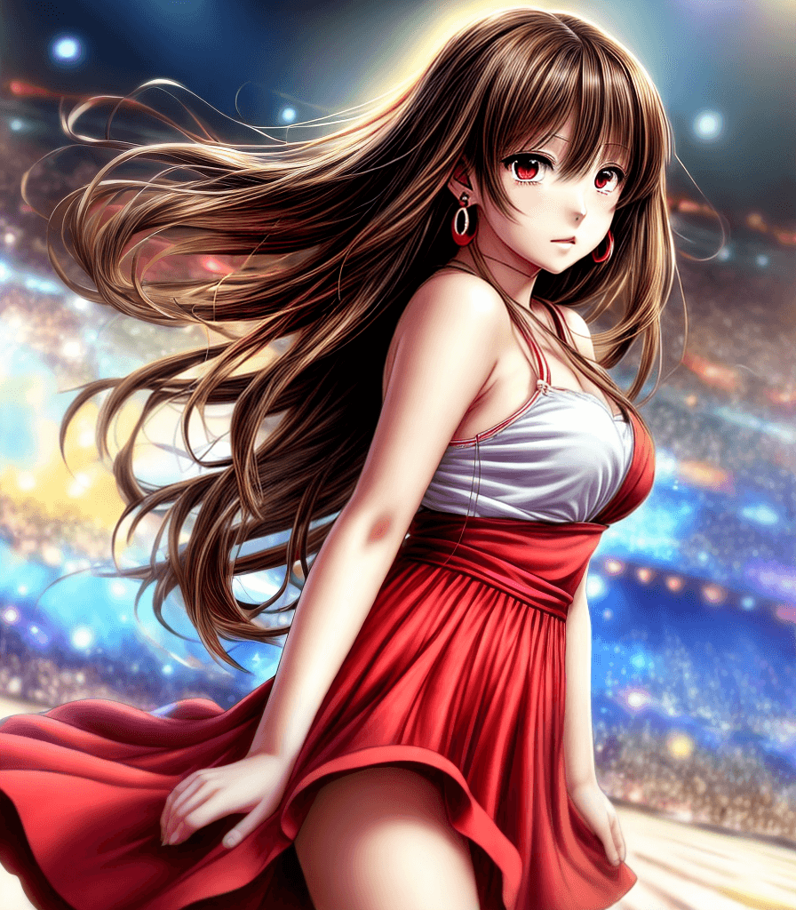 AI generated: masterpiece, (anime, best anime illustration, perfect anime), best quality, 1girl, long brown hair, ...