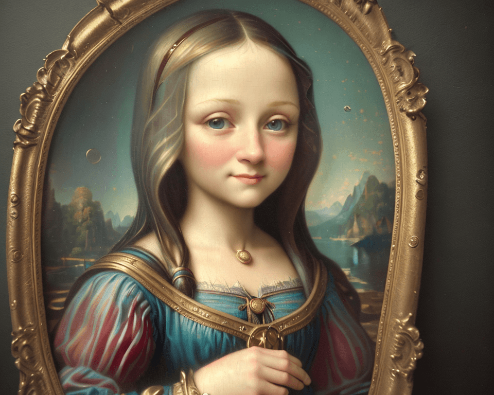 AI generated: Amazing, charming, joyful, kind, outstanding, pretty, monalisa, thomas kinkade, surrealism aesthetic...
