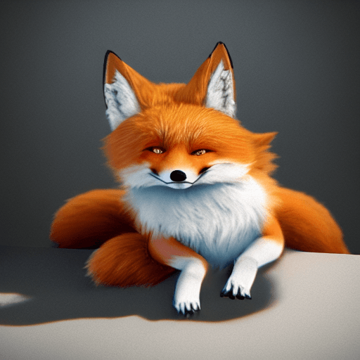 AI generated: portrait of the cutest red fox ever, fluffy, photorealistic, soft lighting, unreal engine --ar 3:4 -...