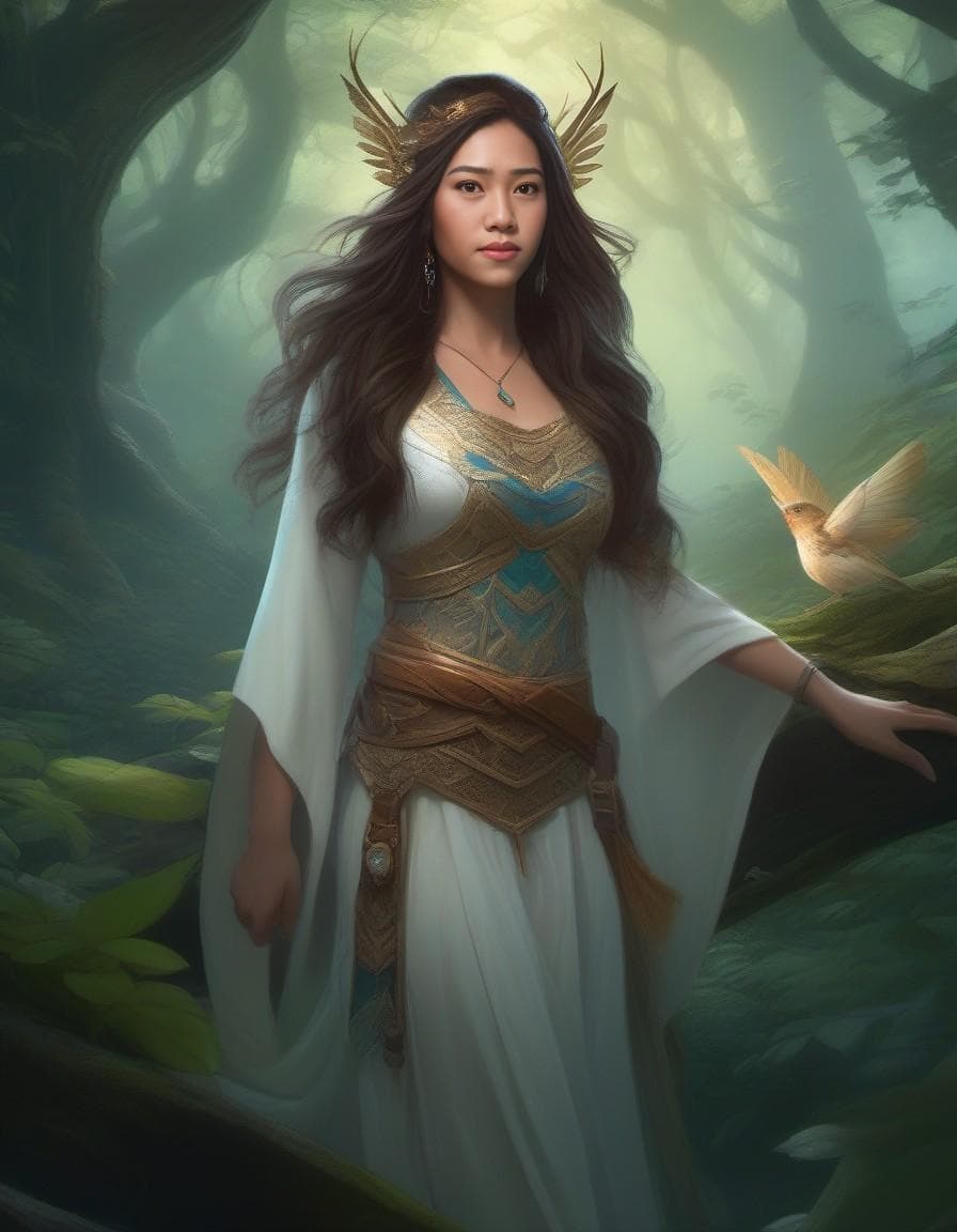 AI generated: fairy in an enchanted forest, detailed illustration, digital art, overdetailed art, full character, ...
