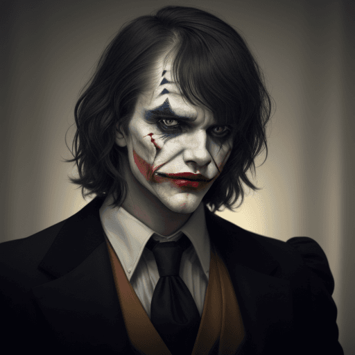 AI generated: a man with long bangs and medium length light hair stands in the foreground of the image. he has sof...