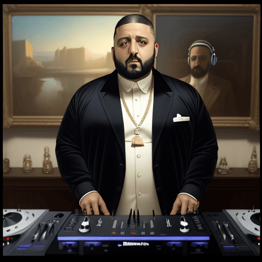 AI generated: DJ khaled in an Edward Hooper painting, nanite rendering