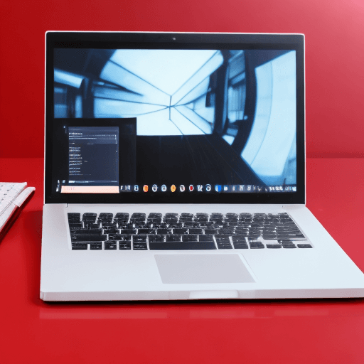 AI generated: give me a red laptop in a white room with a transparent background
