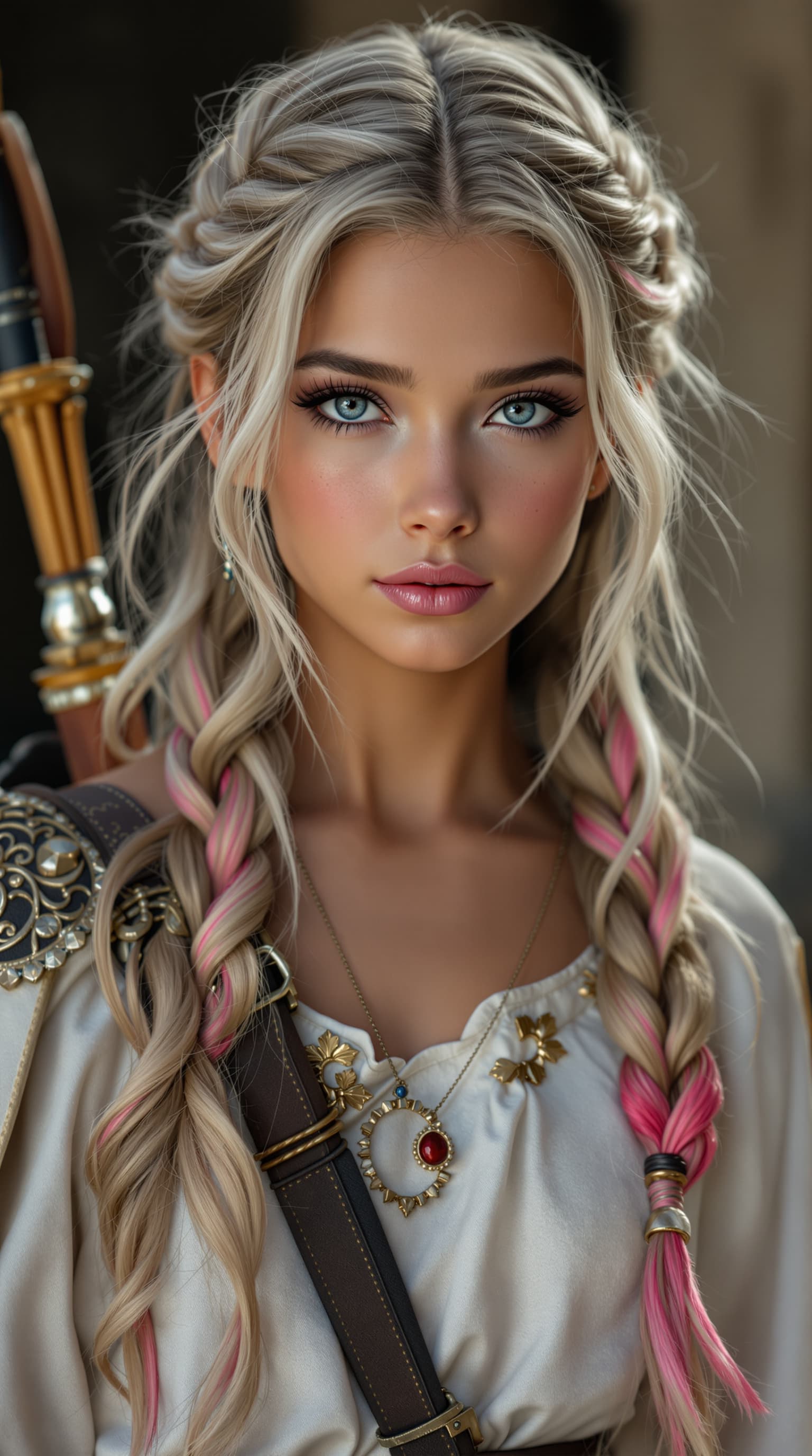 AI generated: A professional photograph capturing one of the most beautiful second-grade Swedish girls in the worl...