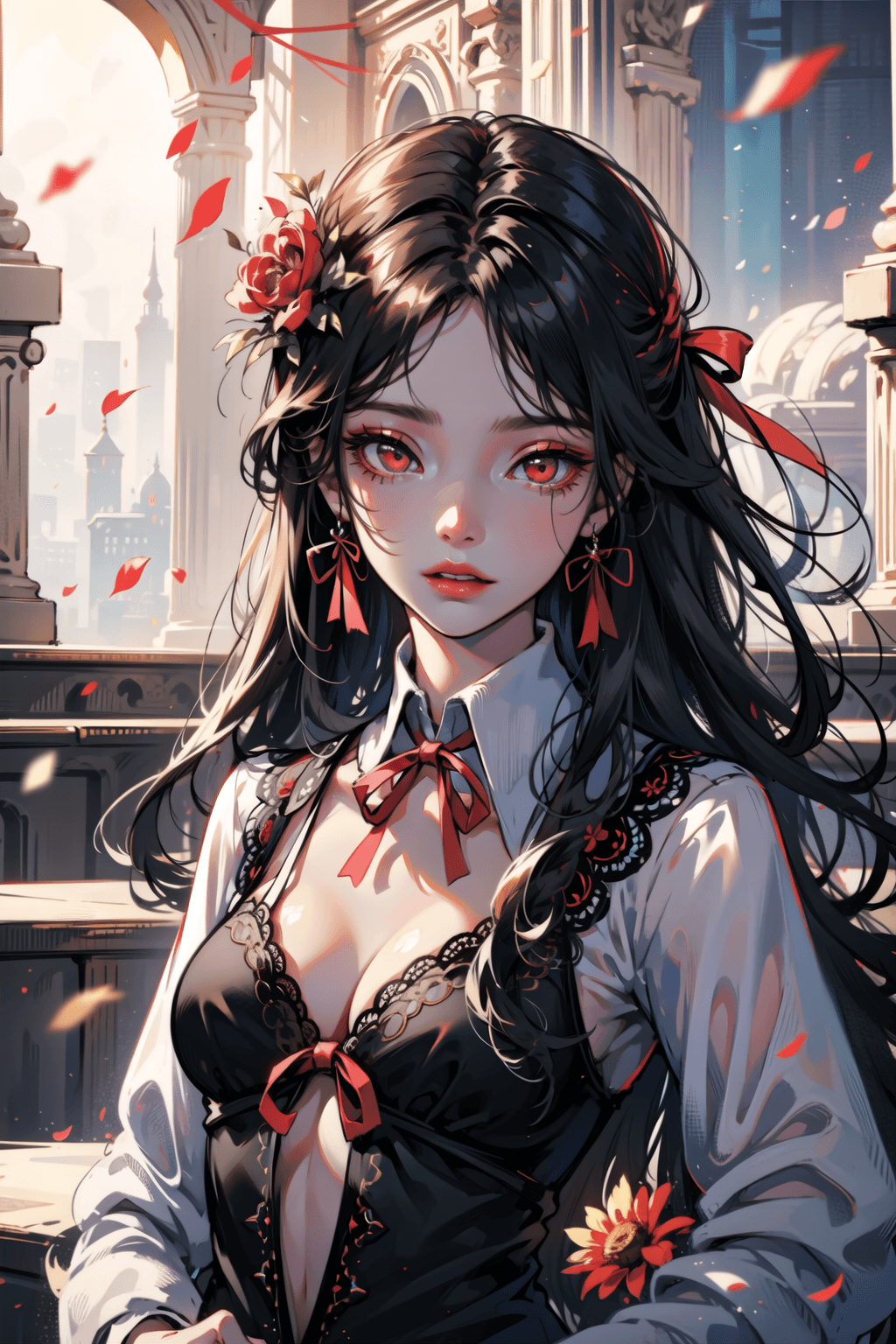 AI generated: ((cinematic light)), hyper detail, dramatic light, intricate details,(girl, ethereal, human girl, wi...
