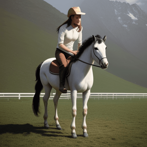 AI generated: a horse on goat