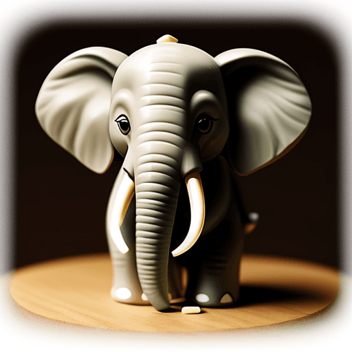 AI generated: elephant made with garlic