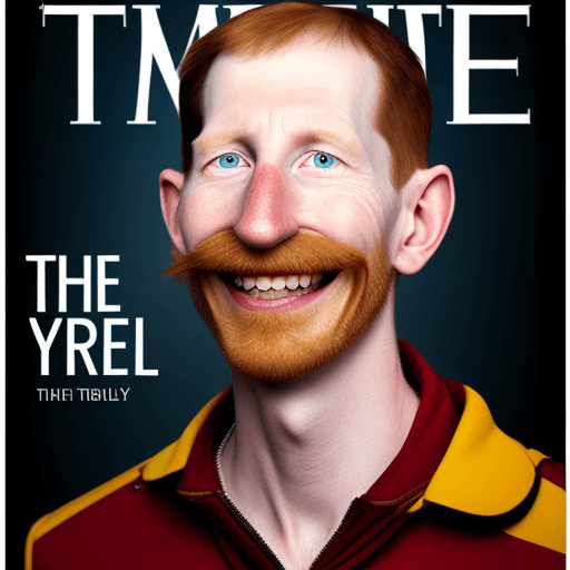AI generated: nigel thornberry photo for time person of the year --beta --upbeta
