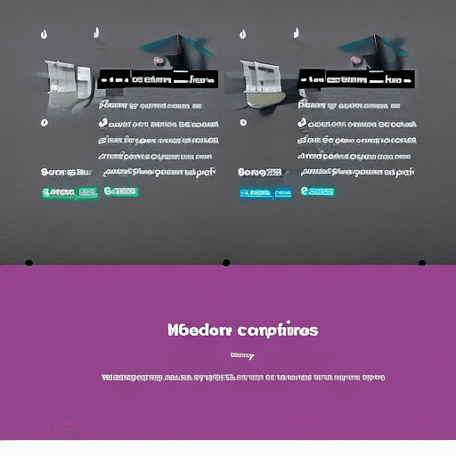 AI generated: WEBUI design of a landing page for a design company website, UI, UX, Sleek design, Modern, Very deta...