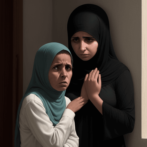 AI generated: a woman named fatima is frightened worried and embarrassed by her son s behavior she works for days ...
