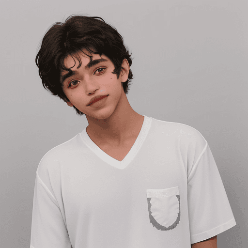 AI generated: Muchacho de 21 años con peso de 65 kg y una altura de 1.85, apariencia semi-fornida de tez morena co...