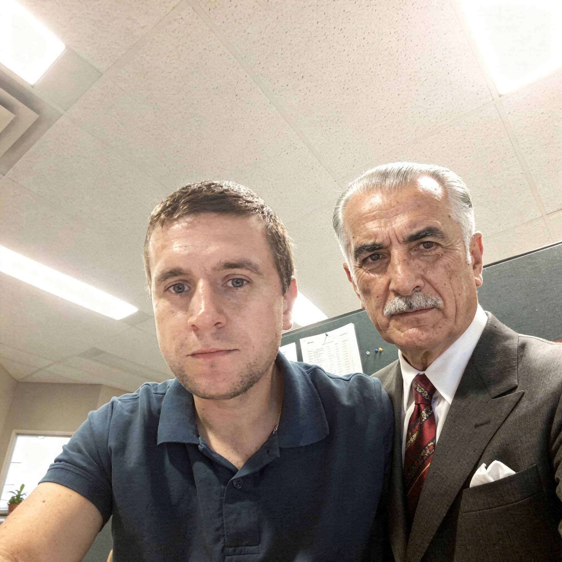 AI generated: a portrait of me and Mustafa Kemal Ataturk together