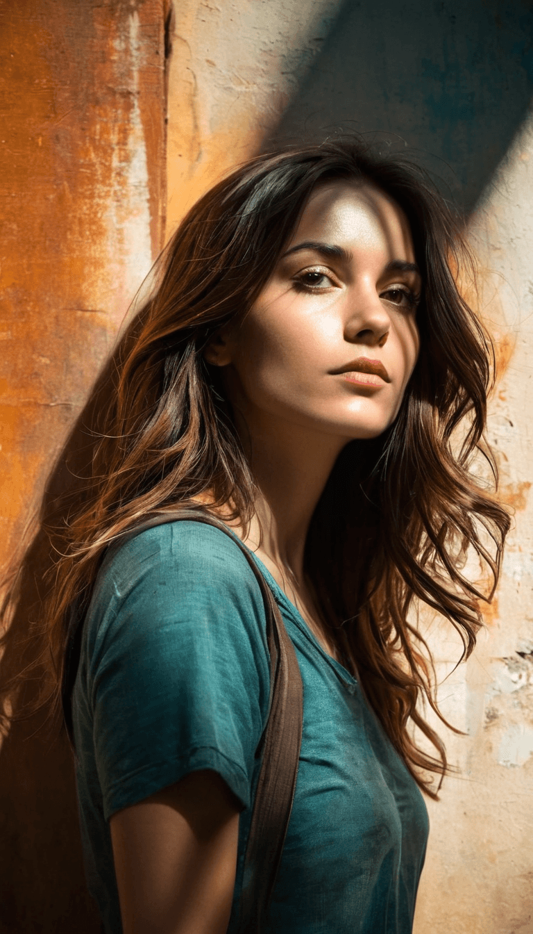 AI generated: best quality, 4k, highres, masterpiece, ultra-detailed, realistic, highly detailed, long dark haired...