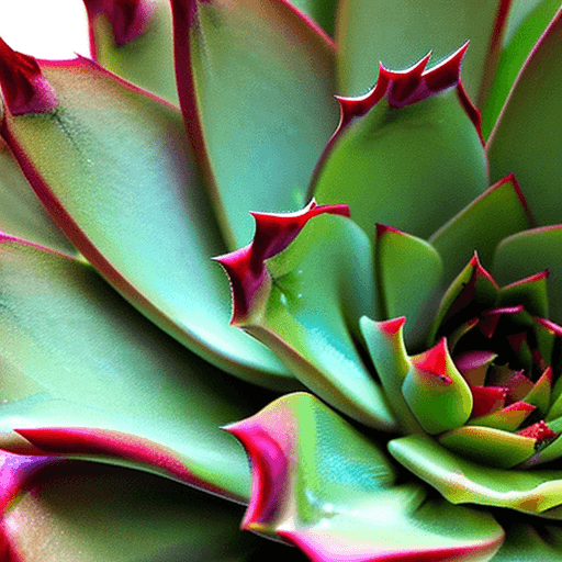 AI generated: Succulent, Echeveria Valkyrie, white background, realism, real sun light