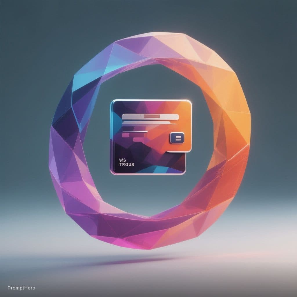 AI generated: I want to generate a logo that represents a completed transaction. It should be abstract, internatio...