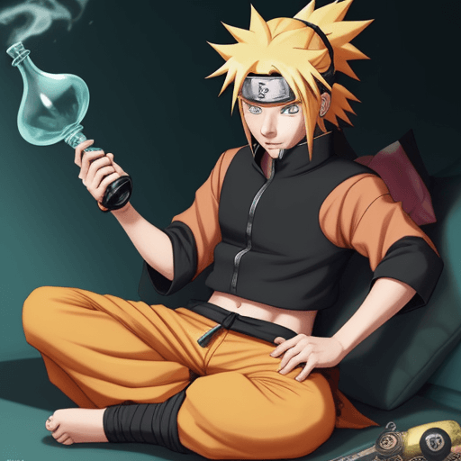 AI generated: Naruto playing valorant while listening to taylor swift