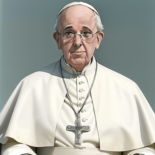 AI generated: Pope Francis in 80s Miami Style --ar 9:16