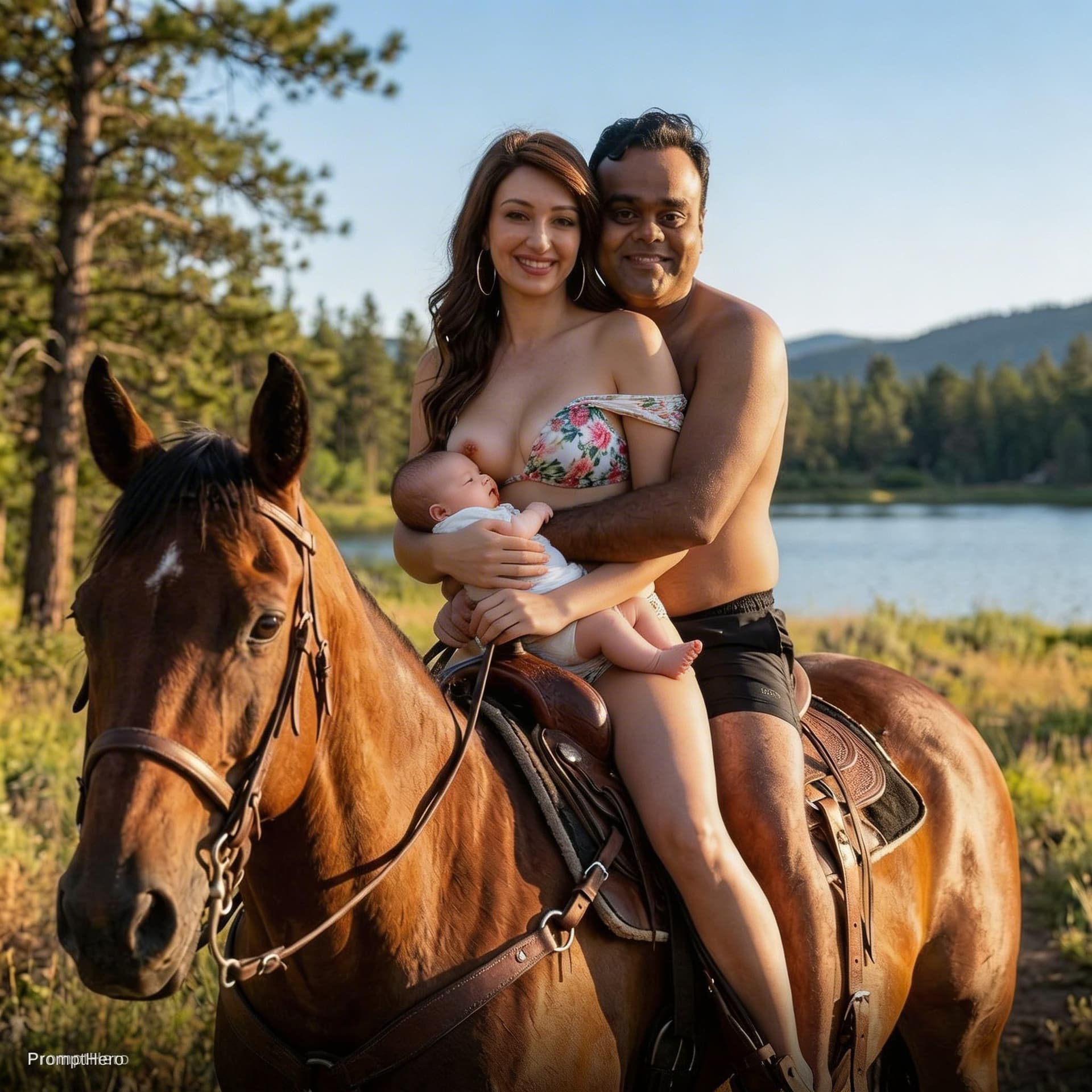 AI generated: A women who breast feeding me