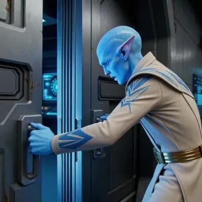 AI generated video: Create a Sci-fi scene.

Create a Sci-fi scene.

He forces the doors to slide apart. Looking inside t...