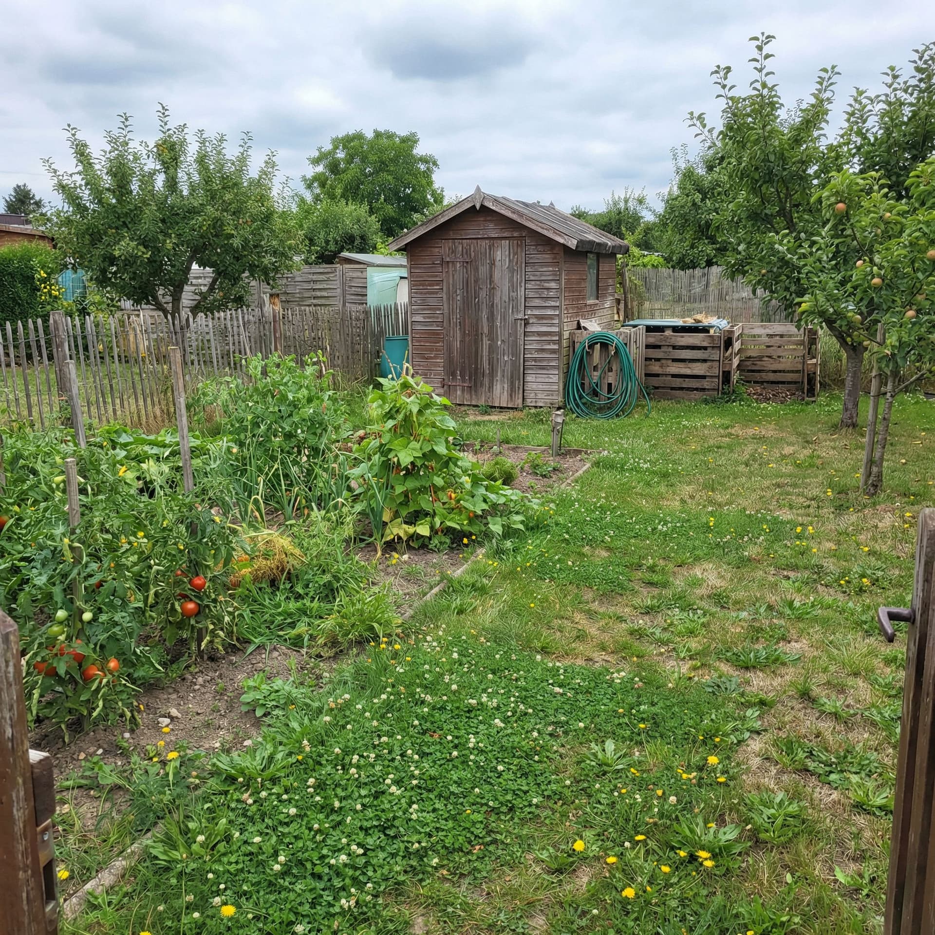 AI generated: Generate a normal garden no luxury