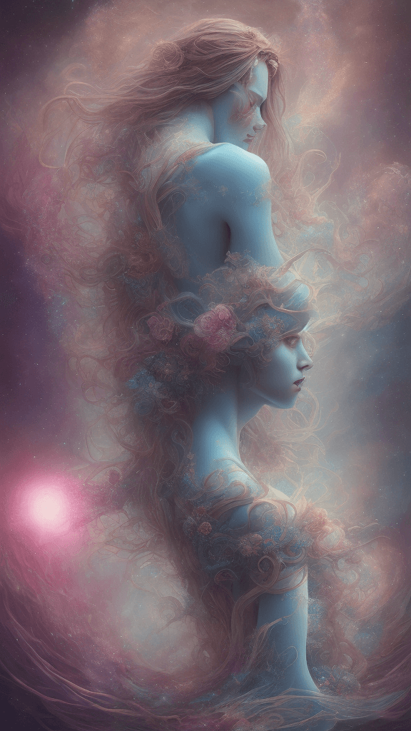 AI generated: photo illustration from a world in the clouds, in the style of tanya shatseva, the stars art group (...