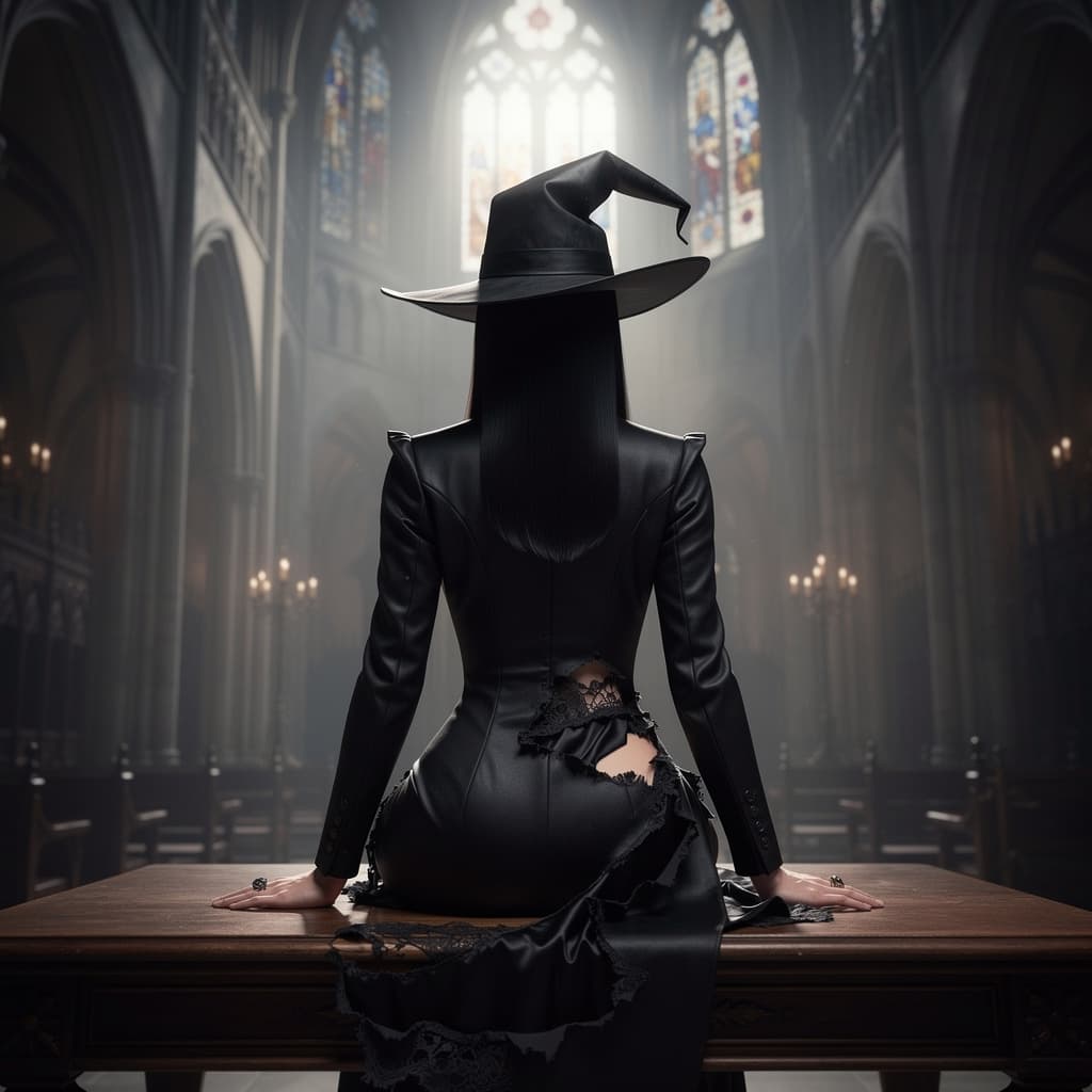 AI generated: In this evocative and striking photorealistic portrait, we are drawn into a world where the elegance...