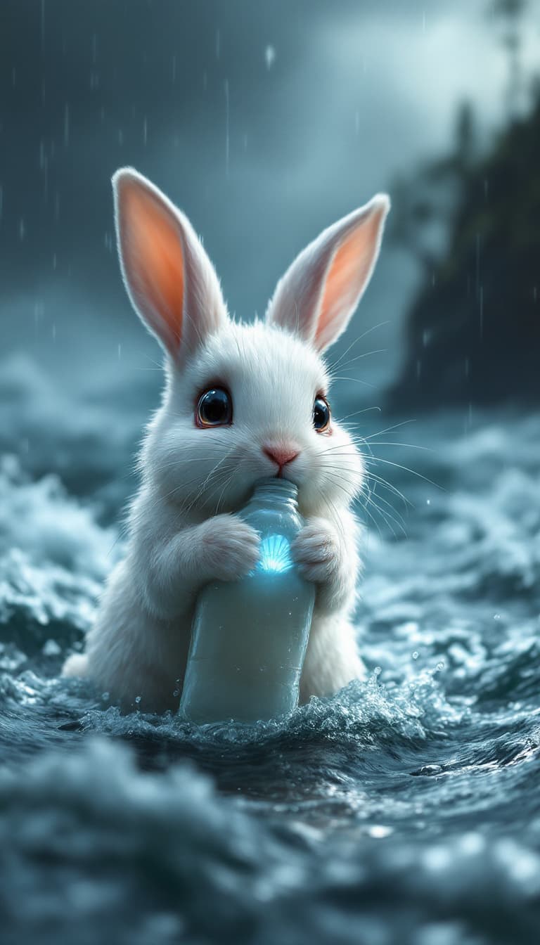 AI generated: Prompt for Ultra HD 8K Realistic Image: "Rabbit’s Courage in a Stormy Sea"

"Create an ultra HD 8K r...