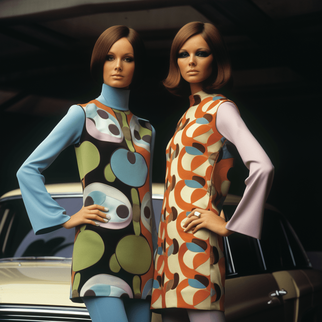 AI generated: high fashion, vogue, 1967 --c 25 --no no ugly, deformed, noisy, blurry, distorted, out of focus, ext...