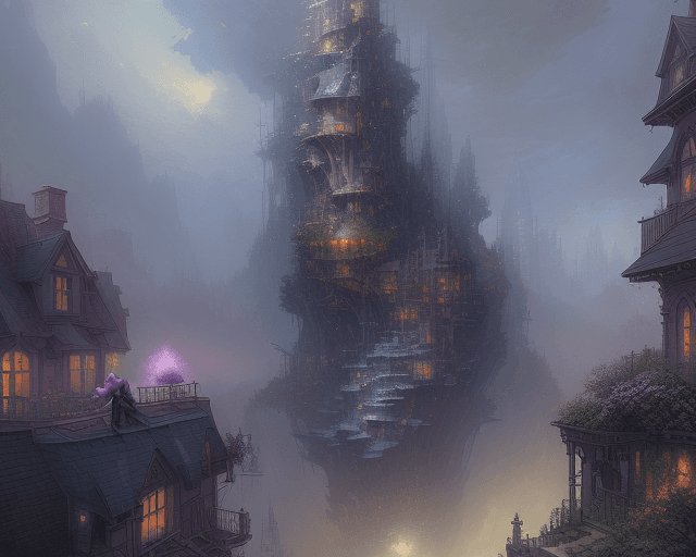 AI generated: art by thomas kinkade and Stephan Martiniere and Kevin Swartz