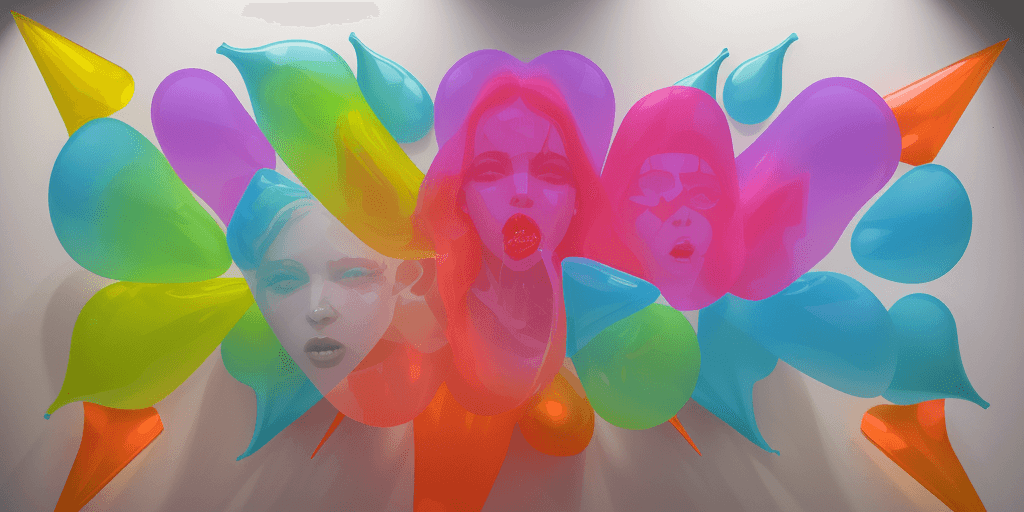 AI generated: (16k4d bite me swallow me but spit m e out in hell), (Translucent Geometries), Pop Art Vibrancy