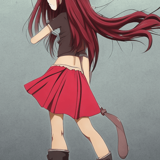 AI generated: Chica de anime, 