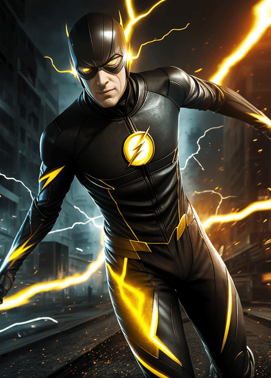 AI generated: Reverse Flash's Sinister Streak, The Reverse Flash races through time with malevolent intent, leavin...