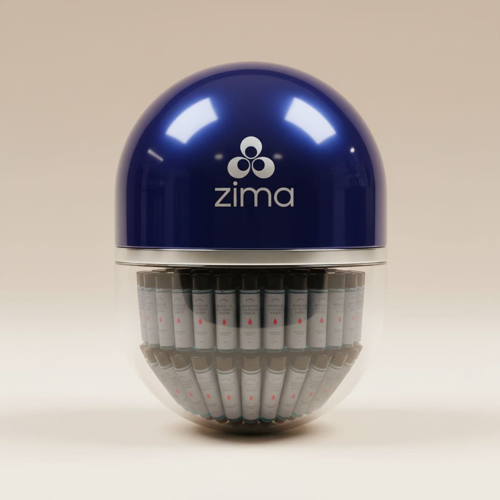 AI generated: {
  "subject": {
    "type": "conceptual product design",
    "main_object": "capsule-shaped cont...