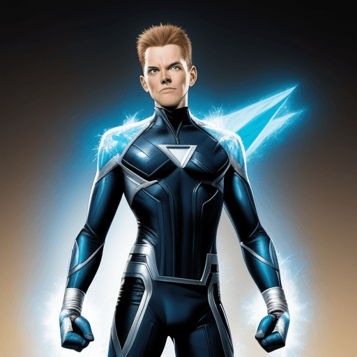 AI generated: marvel comics x-man iceman young
