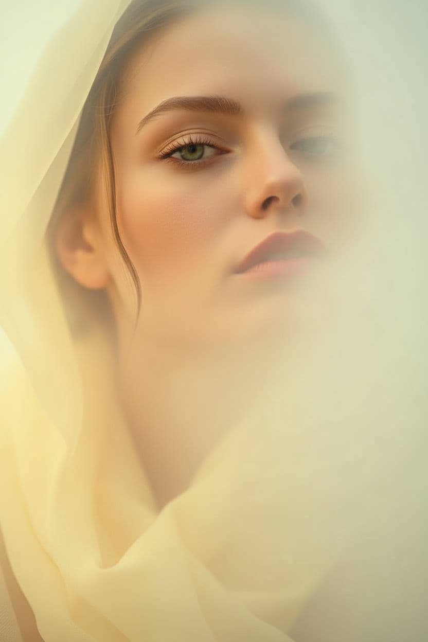 AI generated: "Original: "Image is high resolution close-up portrait photograph. Featuring a beautiful stylish lit...