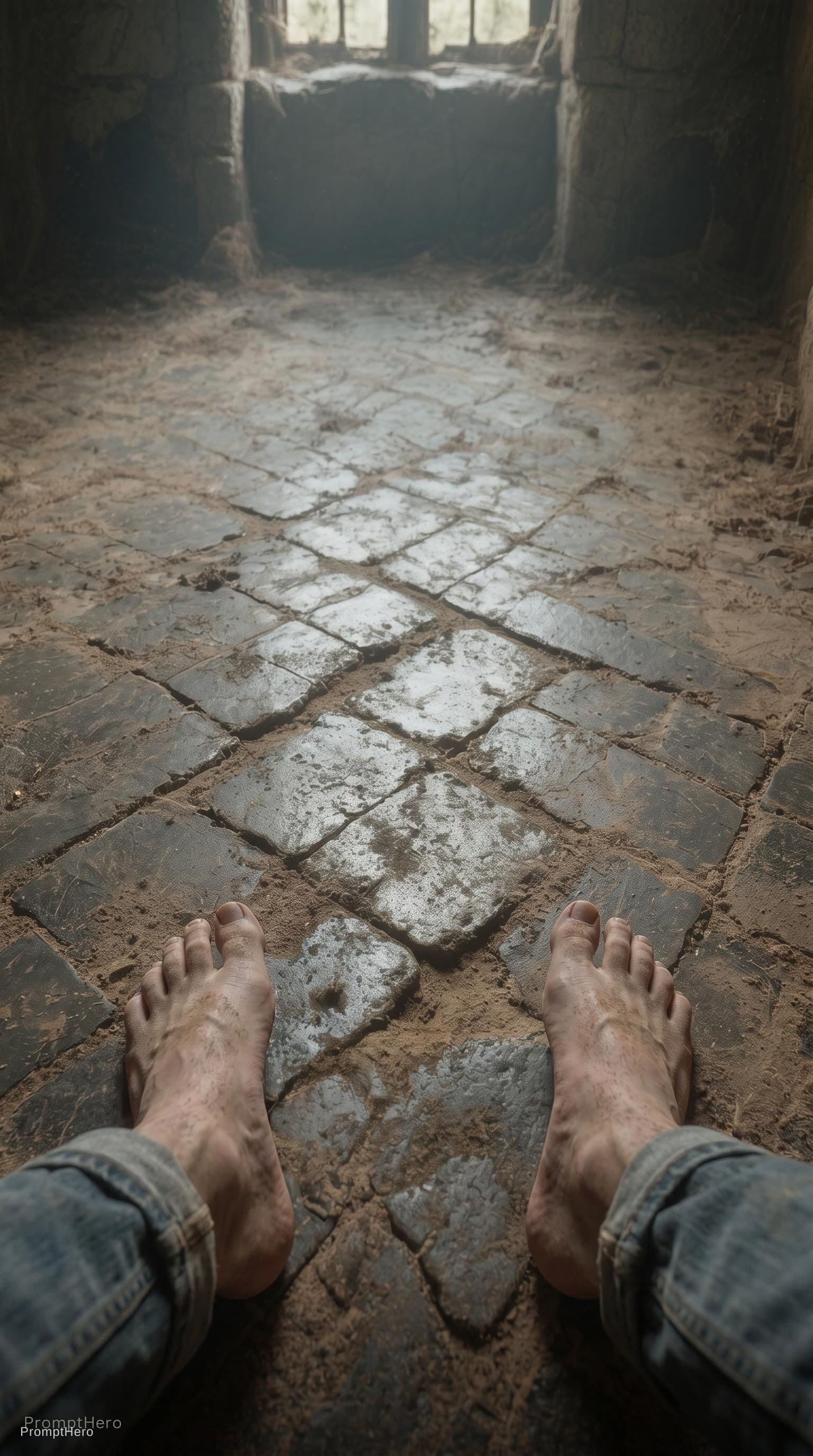 AI generated: remove shoes
