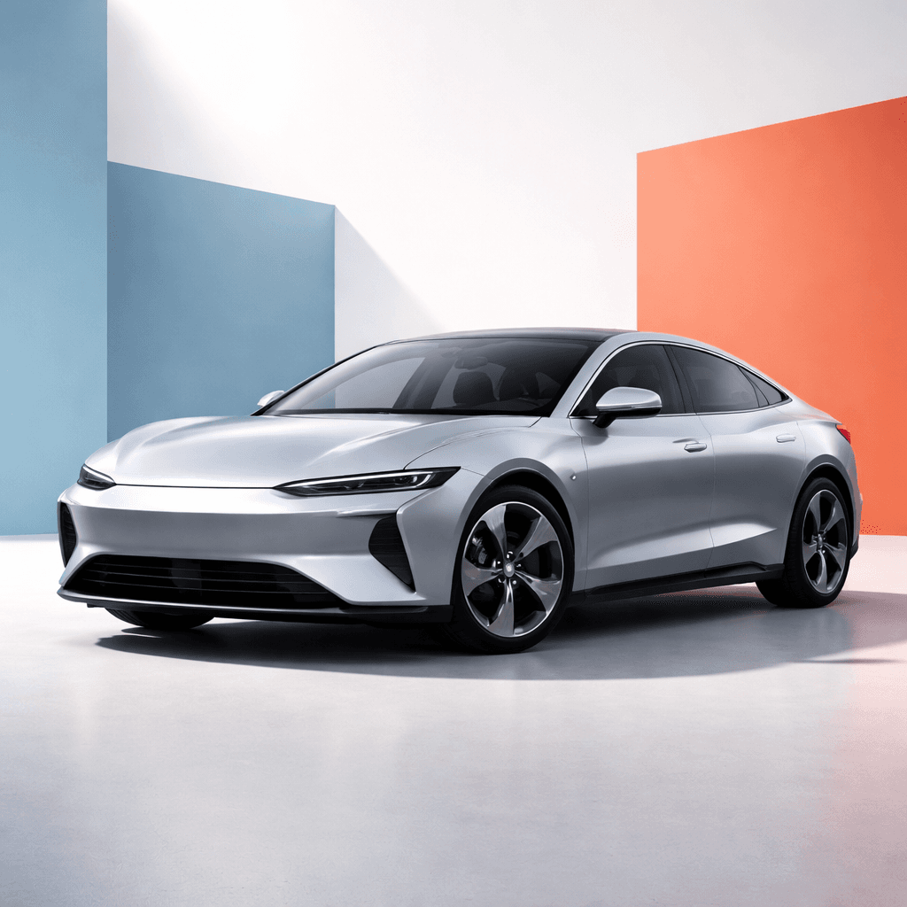AI generated: A modern product advertising photo of [product] placed on a minimal color block background. The scen...