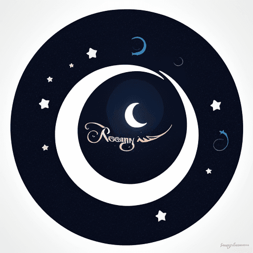 AI generated:  🌙 Dreamy Designs: A logo
incorporating a crescent moon
and stars, evoking a sense of
imagination, ...