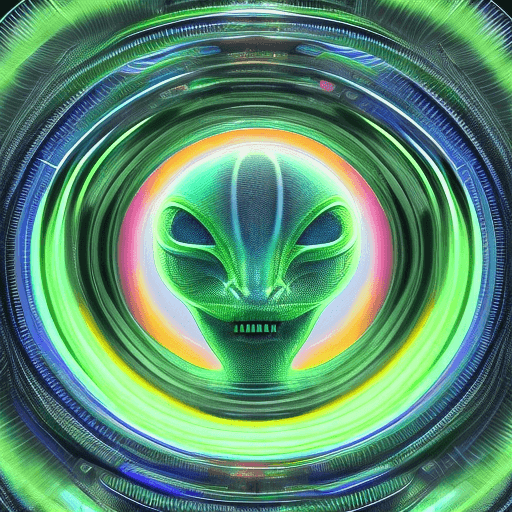 AI generated: Alien observer, Hyper-realistic medium shot portrait with hyperdimensional artificial humanoid being...