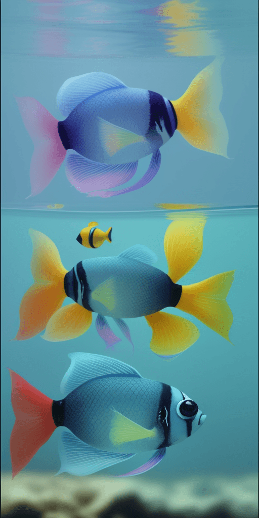 AI generated: a photo of sweet cute fish, smooth