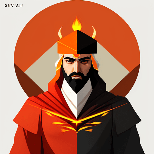 AI generated: Siavash Minimal Pattern: "Create a minimal pattern inspired by Siavash, the legendary Iranian hero. ...