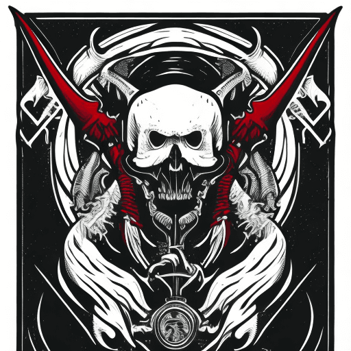 AI generated: sticker design graphic of a reaper, vector, digital screenprint